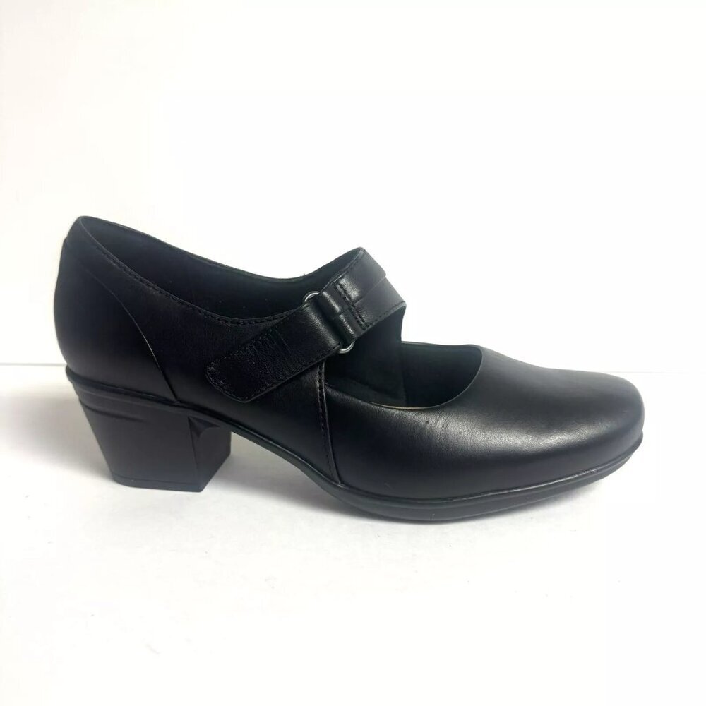 Clark’s Womens Emslie Lulin Pump Heel Black Size 9.5W